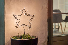 Lysstjerne spyd/ophæng 30 cm